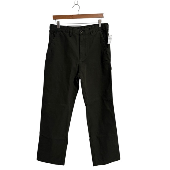 GAP Canvas '90s Loose Carpenter Pants 32x32 in Black Moss Green NWT! - Picture 7 of 11
